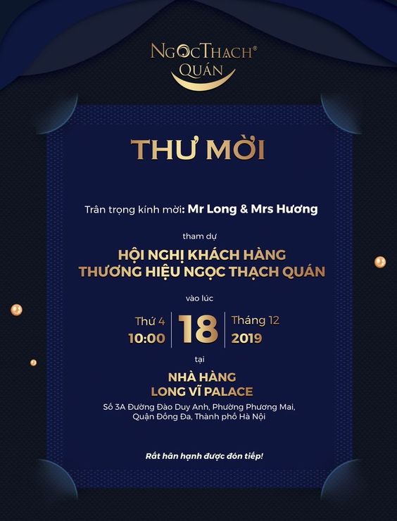 Mẫu thư mời hội nghị