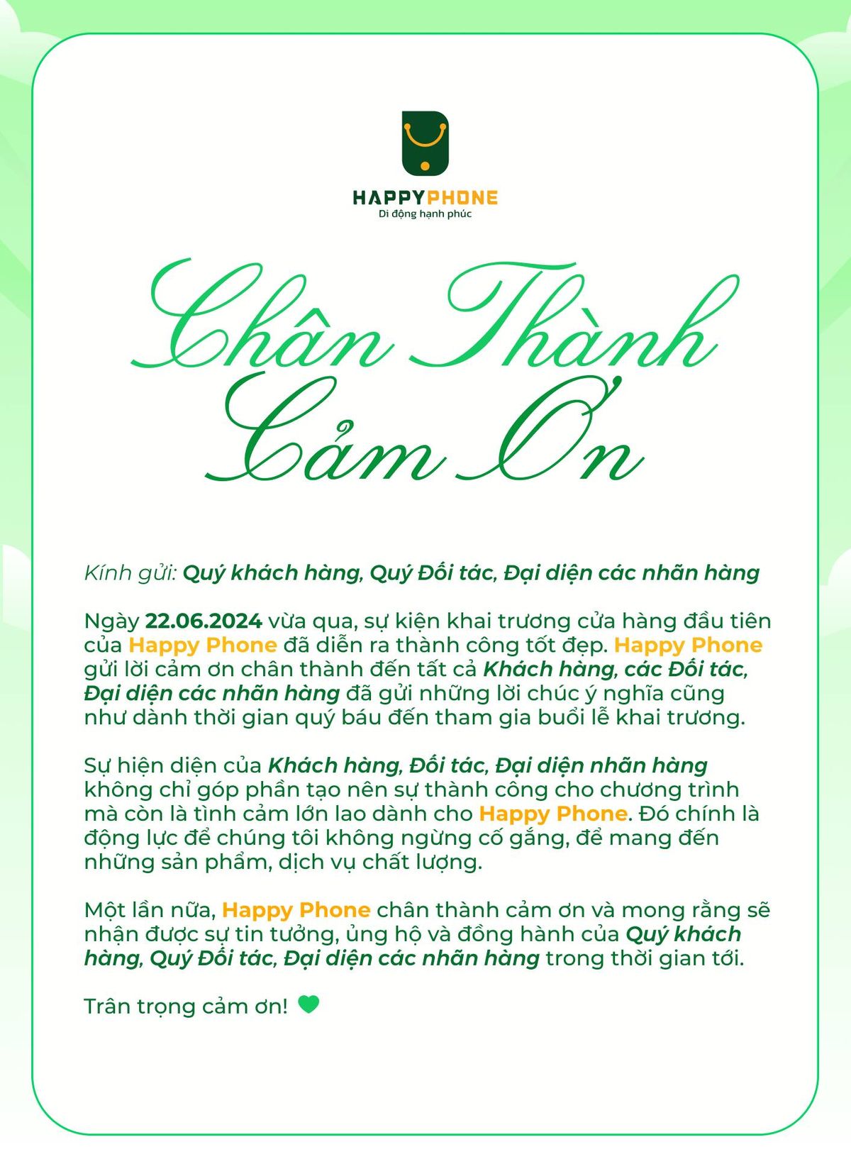 Mẫu thư cảm ơn 
