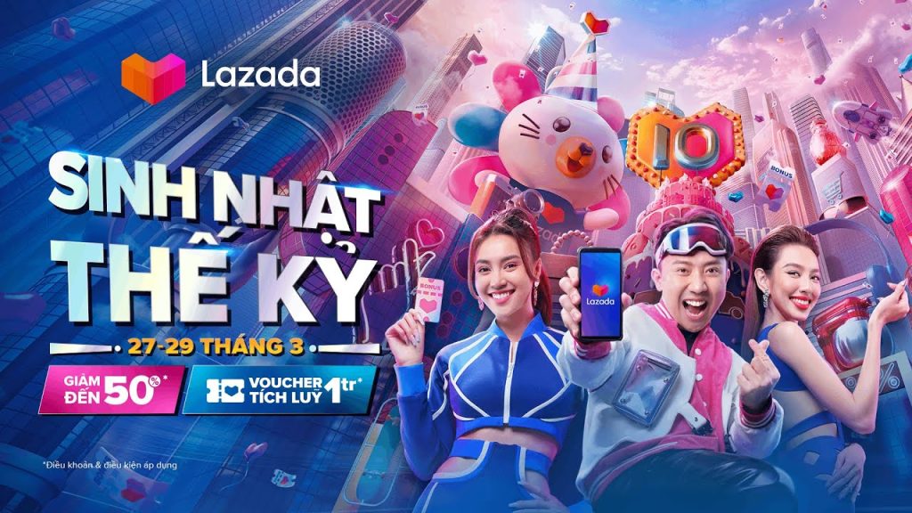 Sự kiện sinh nhật Lazada với nhiều khuyến mãi tri ân khách hàng