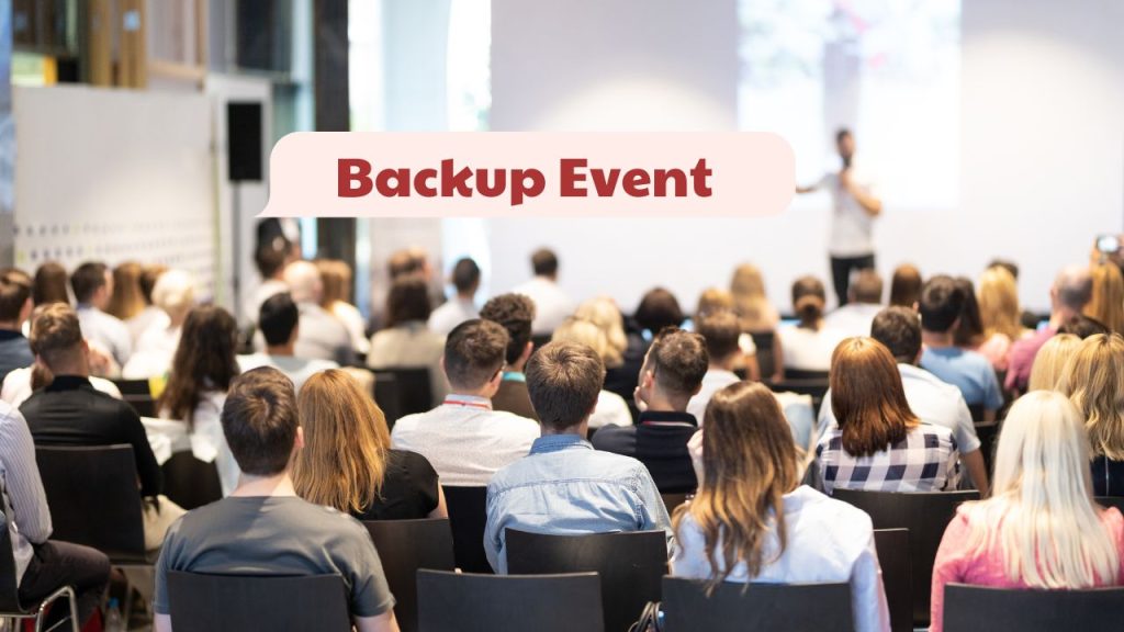 Cách xây dựng một backup event hiệu quả