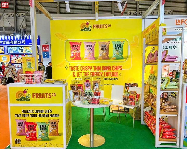 Gian hàng trưng bày sản phẩm của FRUITSCO VN