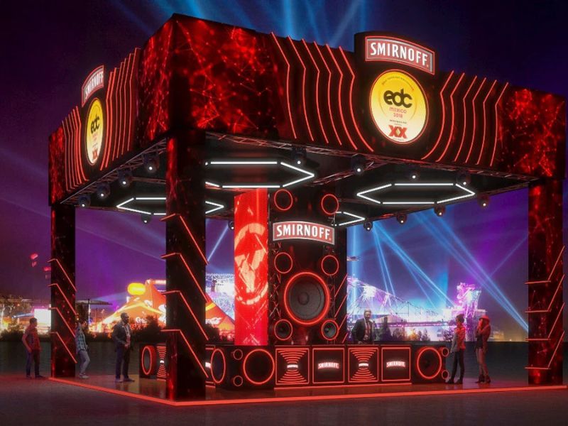 Gian hàng của Smirnoff tại một lễ hội âm nhạc