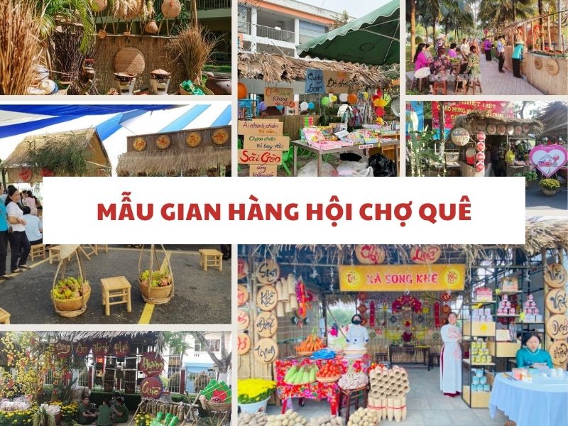 Mẫu gian hàng hội chợ quê