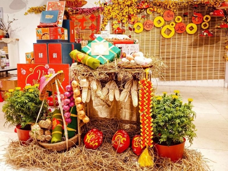 Gian hàng hội chợ quê