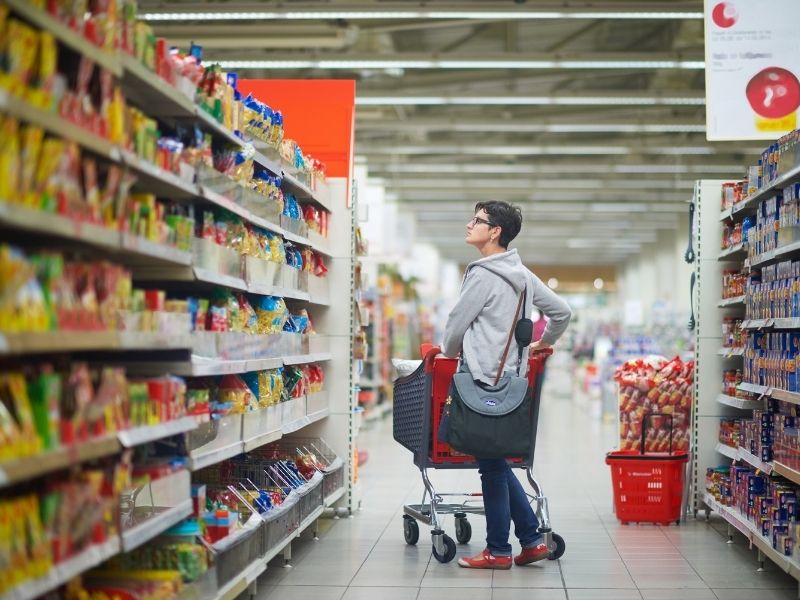 Gian hàng siêu thị