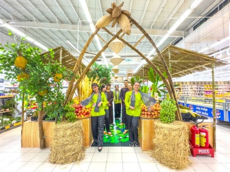 Gian hàng trưng bày sản phẩm nông sản