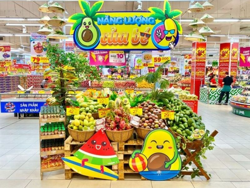 Gian hàng trưng bày sản phẩm nông sản