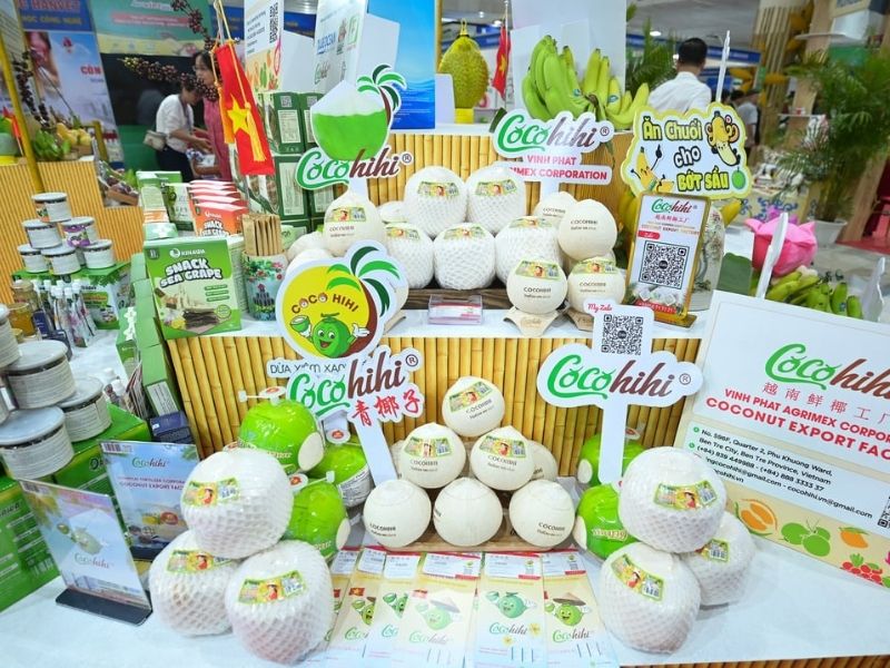 Gian hàng trưng bày sản phẩm nông sản