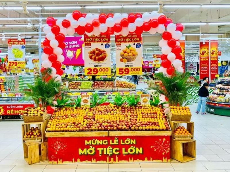 Gian hàng trưng bày sản phẩm nông sản