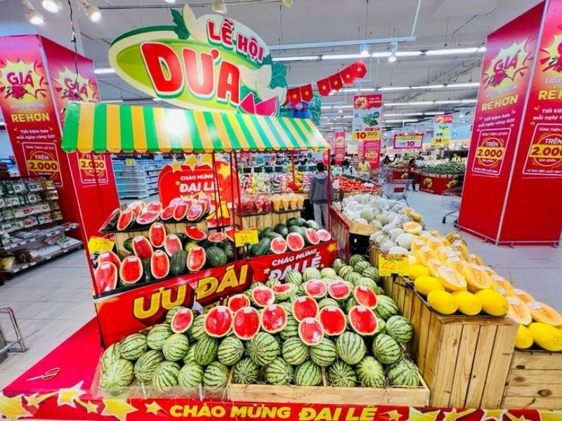 Gian hàng trưng bày sản phẩm nông sản